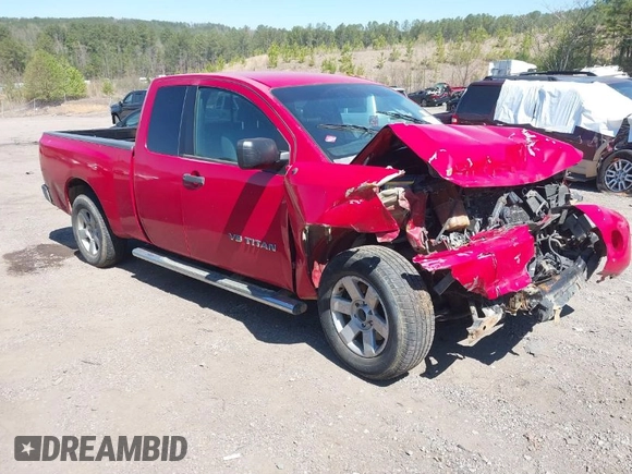 2008 Nissan Titan SE with VIN 1N6BA06A58N352220, listed as a IAAI auction lot 41857113 with Not Provided miles. Bid and sale history available at carsss.com. Image 1.