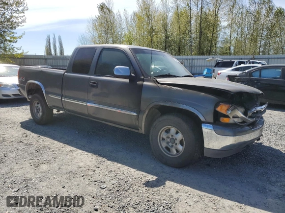 2000 GMC New Sierra 1500 SLE with VIN 2GTEK19T0Y1321300, listed as a Copart auction lot 53576455 with 0 mi miles and Salvage Title. Bid and sale history available at carsss.com. Image 4.