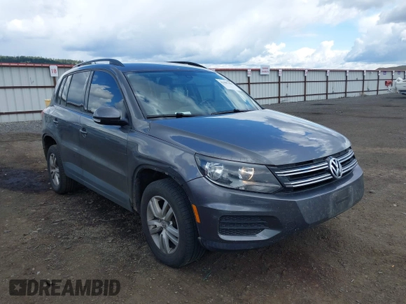 2016 Volkswagen Tiguan S with VIN WVGBV7AX6GW607716, listed as a IAAI auction lot 42085386 with 154,348 mi miles and . Bid and sale history available at DreamBid. Image 1.