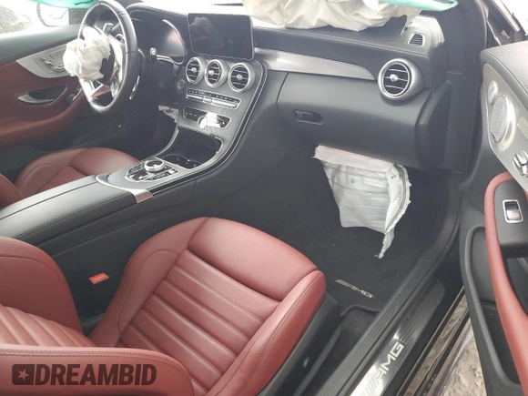 2021 Mercedes-Benz C 43 AMG with VIN W1KWJ6EB9MG089364, listed as a Copart auction lot 52339195 with Not provided miles and Salvage title. Bid and sale history available at DreamBid. Image 8.