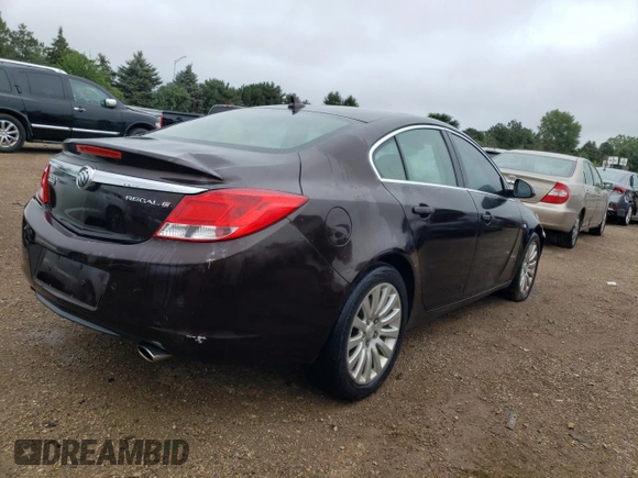 2011 Buick Regal CXL Turbo TO3 with VIN W04GX5GV9B1097859, listed as a Copart auction lot 65781954 with 97,246 mi miles and Salvage Title. Bid and sale history available at carsss.com. Image 3.