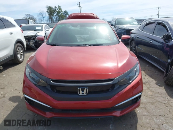 2020 Honda Civic Sedan LX with VIN 19XFC2F64LE012088, listed as a IAAI auction lot 41805502 with 13,664 mi miles. Bid and sale history available at carsss.com. Image 12.