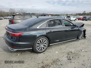 2021 Audi A8 with VIN WAU8DAF87MN025767, listed as a Copart auction lot 39482913 with 0 mi miles. Bid and sale history available at carsss.com. Image 3.