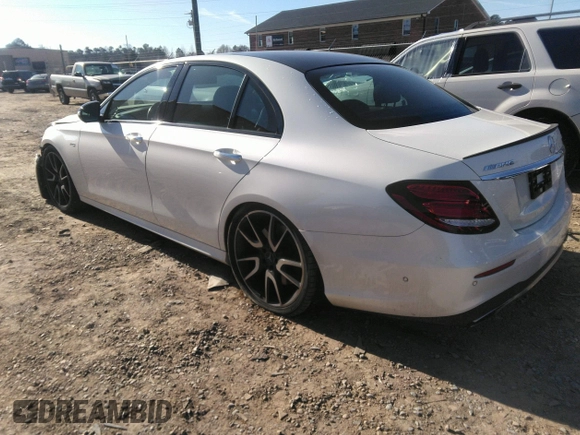 2018 Mercedes-Benz E-Class AMG E 43 with VIN WDDZF6EBXJA477524, listed as a IAAI auction lot 41174809 with 1 mi miles. Bid and sale history available at carsss.com. Image 3.