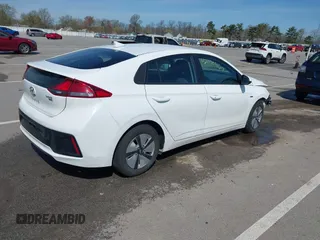 2019 Hyundai Ioniq Blue with VIN KMHC65LCXKU166533, listed as a IAAI auction lot 42090460 with 109,703 mi miles and . Bid and sale history available at DreamBid. Image 4.