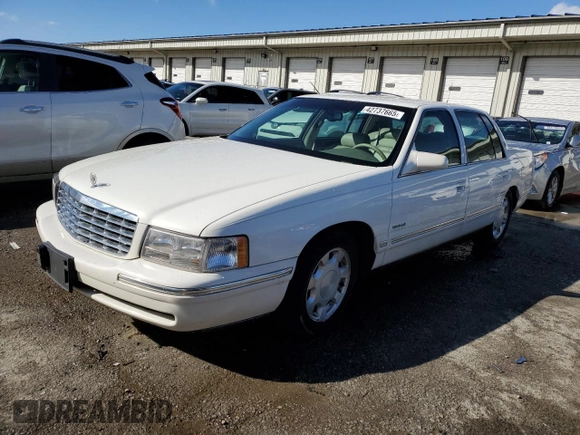 1998 Cadillac DeVille with VIN 1G6KD54Y6WU702886, listed as a Copart auction lot 42737665 with 106,454 mi miles and Salvage Title. Bid and sale history available at carsss.com. Image 1.