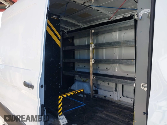 2023 Ford Transit Cargo with VIN 1FTBR1C80PKA15201, listed as a IAAI auction lot 41842600 with 19,052 mi miles. Bid and sale history available at carsss.com. Image 8.