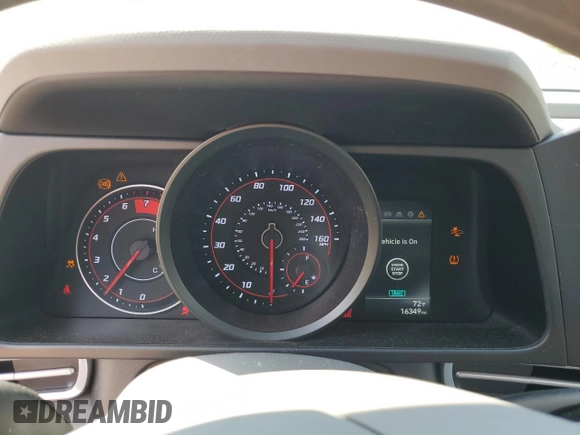 2023 Hyundai Elantra SEL with VIN KMHLM4AGXPU613794, listed as a Copart auction lot 56339415 with 16,349 mi miles and Salvage title. Bid and sale history available at DreamBid. Image 9.