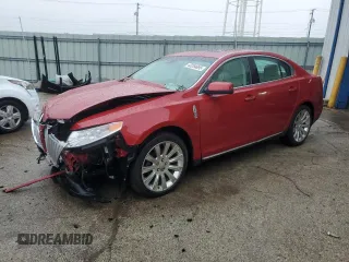 2009 Lincoln MKS with VIN 1LNHM94R09G618830, listed as a Copart auction lot 43254695 with 156,176 mi miles and Salvage Title. Bid and sale history available at carsss.com. Image 1.