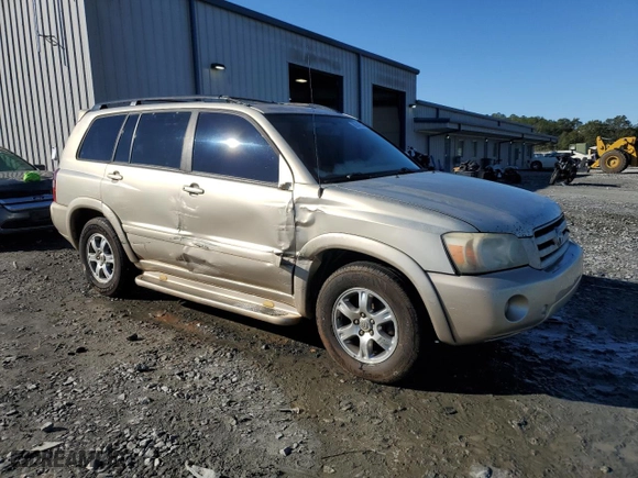 2006 Toyota Highlander with VIN JTEGP21A160111979, listed as a Copart auction lot 80541814 with 120,503 mi miles and Salvage Title. Bid and sale history available at carsss.com. Image 4.