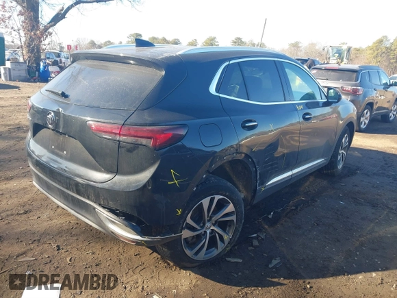 2022 Buick Envision Essence with VIN LRBFZPR47ND162849, listed as a IAAI auction lot 41613567 with 34,322 mi miles. Bid and sale history available at carsss.com. Image 4.
