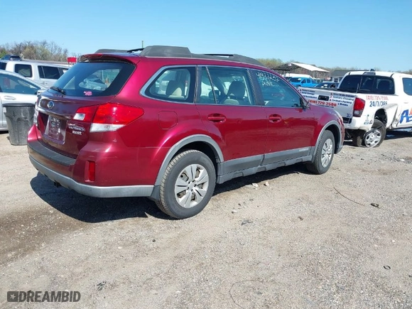 2011 Subaru Outback 2.5i with VIN 4S4BRBAC5B3318759, listed as a IAAI auction lot 41933232 with 171,002 mi miles. Bid and sale history available at carsss.com. Image 4.