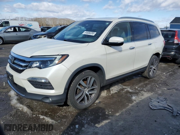 2017 Honda Pilot Elite with VIN 5FNYF6H04HB042922, listed as a Copart auction lot 44606285 with 126,089 mi miles and Salvage Title. Bid and sale history available at DreamBid. Image 1.