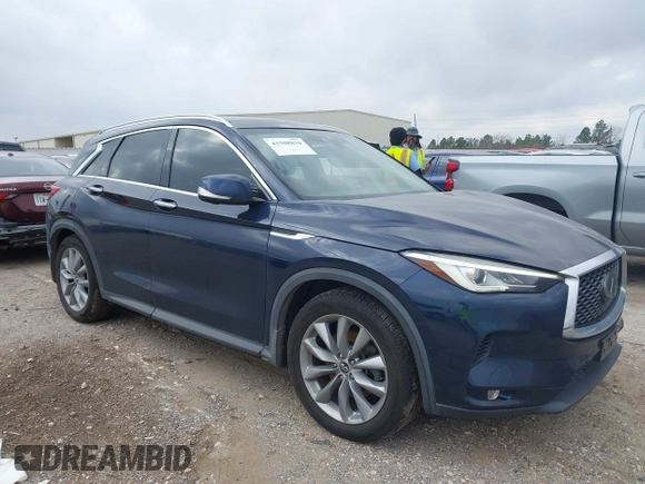 2019 Infiniti QX50 Luxe z VIN 3PCAJ5M32KF118445, wystawiony jako IAAI lot #41508810 z przebiegiem 130 623 mil mil oraz . Historia ofert i sprzedaży dostępna na DreamBid. Obrazek 1.