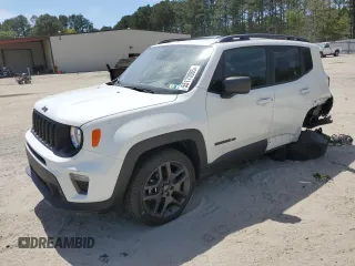 2021 Jeep Renegade Islander z VIN ZACNJDBB6MPM66781, wystawiony jako Copart lot #55170085 z przebiegiem 49 346 mil mil oraz Szkoda całkowita • Salvage title. Historia ofert i sprzedaży dostępna na DreamBid. Obrazek 1.
