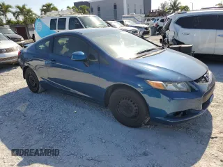 2012 Honda Civic Cpe LX with VIN 2HGFG3B53CH501028, listed as a Copart auction lot 53338305 with 0 mi miles and Salvage Title. Bid and sale history available at carsss.com. Image 4.