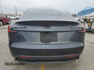 2025 Tesla Model 3 Long Range with VIN 5YJ3E1EA3SF941792, listed as a Copart auction lot 55505795 with 2,813 mi miles and Salvage title. Bid and sale history available at DreamBid. Image 6.