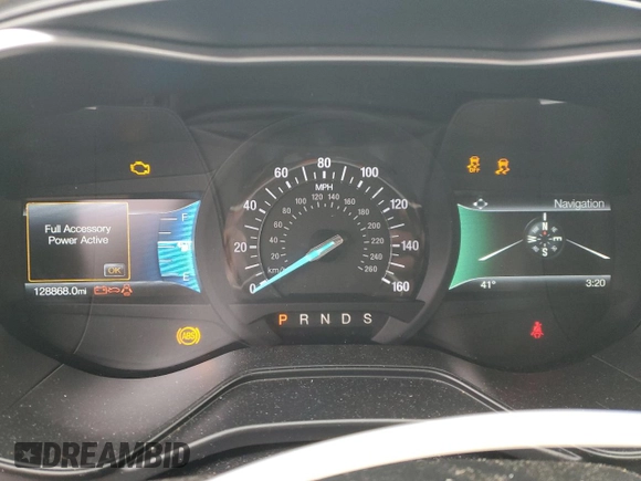 2019 Ford Fusion Titanium with VIN 3FA6P0D99KR117213, listed as a Copart auction lot 46450585 with 128,868 mi miles and Salvage Title. Bid and sale history available at carsss.com. Image 9.