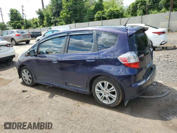 2010 Honda Fit Sport with VIN JHMGE8H44AC013385, listed as a Copart auction lot 63216515 with 228,358 mi miles and Salvage title. Bid and sale history available at DreamBid. Image 2.