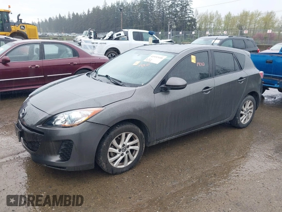 2013 Mazda 3 i Touring with VIN JM1BL1LP5D1840757, listed as a IAAI auction lot 41932440 with Not Provided miles and . Bid and sale history available at carsss.com. Image 2.