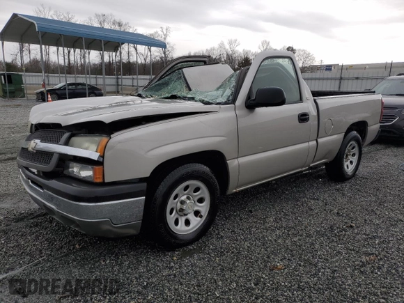 2005 Chevrolet Silverado 1500 Work Truck with VIN 1GCEC14V85Z316676, listed as a Copart auction lot 48424985 with 51,310 mi miles and Non Repairable. Bid and sale history available at DreamBid. Image 1.