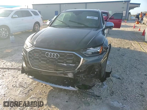 2021 Audi SQ5 Premium Plus with VIN WA1A4AFY5M2068939, listed as a Copart auction lot 77340614 with 0 mi miles and Non Repairable. Bid and sale history available at carsss.com. Image 14.