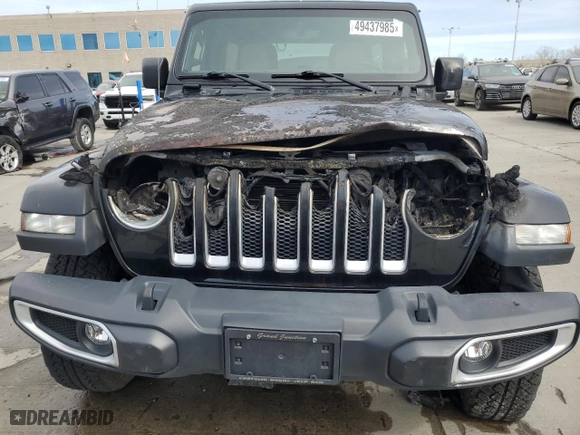 2020 Jeep Wrangler Unlimited North Edition with VIN 1C4HJXEN1LW180586, listed as a Copart auction lot 49437985 with 0 mi miles and Salvage Title. Bid and sale history available at carsss.com. Image 5.
