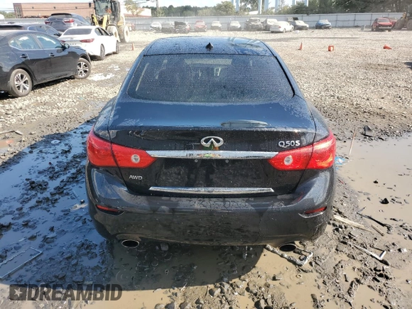2017 Infiniti Q50 2.0t Sport with VIN JN1CV7AR2HM680236, listed as a Copart auction lot 71917884 with 84,212 mi miles and Salvage Title. Bid and sale history available at carsss.com. Image 6.