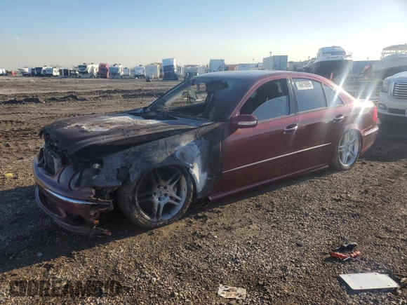 2005 Mercedes-Benz E-Class 5.5L AMG with VIN WDBUF76J25A740142, listed as a Copart auction lot 46810995 with 0 mi miles and Salvage Title. Bid and sale history available at carsss.com. Image 1.