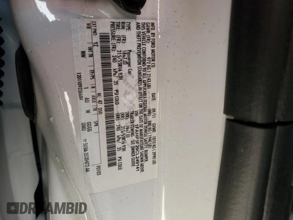 2012 Ford Focus SE with VIN 1FAHP3F29CL249141, listed as a Copart auction lot 46685335 with 168,401 mi miles and Non Repairable. Bid and sale history available at carsss.com. Image 13.