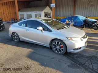 2013 Honda Civic Cpe Si with VIN 2HGFG4A57DH703363, listed as a Copart auction lot 54233375 with 269,506 mi miles and Clean Title. Bid and sale history available at carsss.com. Image 4.