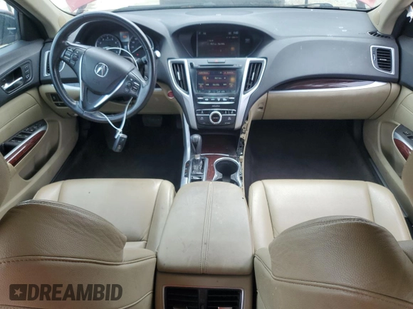2017 Acura TLX with VIN 19UUB1F33HA004750, listed as a Copart auction lot 55268915 with 124,786 mi miles and Salvage title. Bid and sale history available at DreamBid. Image 8.