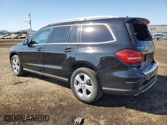 2017 Mercedes-Benz GLS 450 with VIN 4JGDF6EE9HA870581, listed as a Copart auction lot 72291504 with 92,036 mi miles and Salvage Title. Bid and sale history available at DreamBid. Image 2.