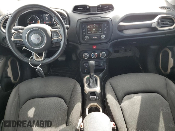 2017 Jeep Renegade Altitude with VIN ZACCJBBB2HPE73571, listed as a Copart auction lot 52118875 with 137,101 mi miles and Salvage title. Bid and sale history available at DreamBid. Image 8.