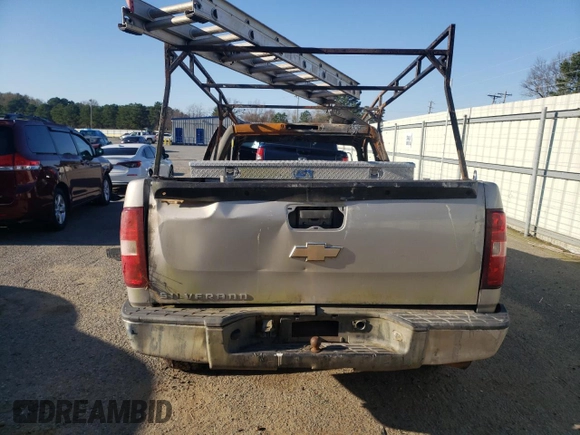 2008 Chevrolet Silverado 1500 Work Truck with VIN 1GCEC14X38Z302268, listed as a Copart auction lot 87200414 with 0 mi miles and Salvage Title. Bid and sale history available at carsss.com. Image 6.
