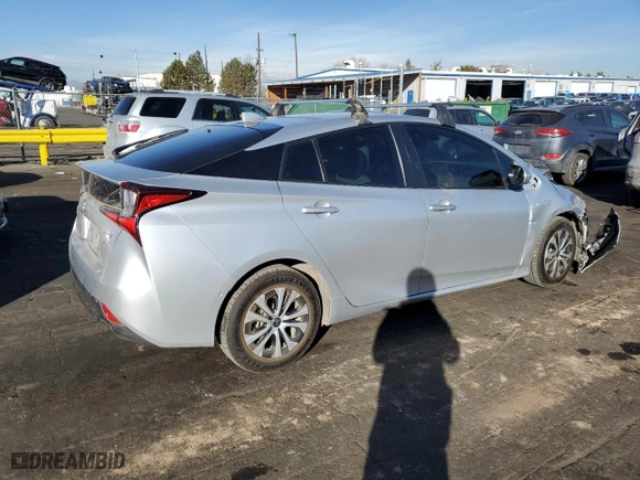 2022 Toyota Prius LE with VIN JTDL9MFU6N3037483, listed as a Copart auction lot 44243615 with 119,528 mi miles and Salvage Title. Bid and sale history available at carsss.com. Image 3.