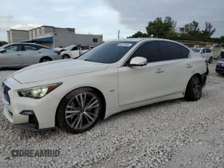 2019 Infiniti Q50 Sport with VIN JN1EV7AP6KM510766, listed as a Copart auction lot 84234904 with 69,105 mi miles and Non repairable. Bid and sale history available at DreamBid. Image 1.