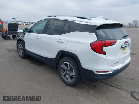 2018 GMC Terrain SLT with VIN 3GKALPEV9JL356531, listed as a IAAI auction lot 42013272 with 114,996 mi miles. Bid and sale history available at carsss.com. Image 3.