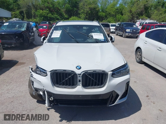 2023 BMW X3 sDrive30i with VIN 5UX43DP05P9S19868, listed as a IAAI auction lot 41989094 with Not Provided miles and . Bid and sale history available at DreamBid. Image 12.
