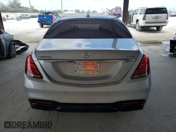 2015 Mercedes-Benz S 550 with VIN WDDUG8CB9FA157513, listed as a Copart auction lot 55181955 with 61,477 mi miles and Salvage Title. Bid and sale history available at carsss.com. Image 6.