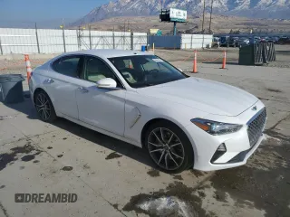 2019 Genesis G70 2.0T Sport with VIN KMTG24LA5KU027258, listed as a Copart auction lot 88981855 with 41,826 mi miles and Salvage Title. Bid and sale history available at carsss.com. Image 4.