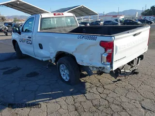 2020 Chevrolet Silverado 1500 Work Truck with VIN 3GCNWAEFXLG266603, listed as a IAAI auction lot 40771640 with 95,746 mi miles. Bid and sale history available at carsss.com. Image 3.