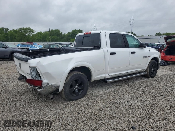 2018 Ram 1500 Outdoorsman with VIN 1C6RR7TT7JS107488, listed as a Copart auction lot 58616085 with 101,395 mi miles and Salvage title. Bid and sale history available at DreamBid. Image 3.