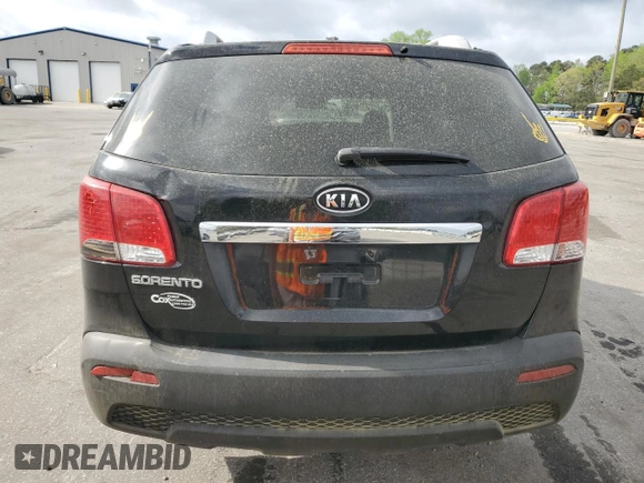 2013 Kia Sorento LX with VIN 5XYKT4A29DG402154, listed as a Copart auction lot 51682445 with 208,869 mi miles and Salvage Title. Bid and sale history available at carsss.com. Image 6.