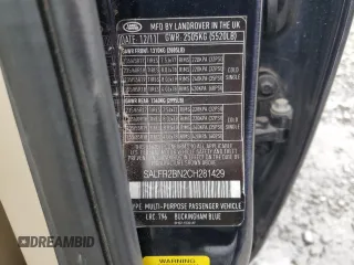 2012 Land Rover LR2 HSE with VIN SALFR2BN2CH281429, listed as a Copart auction lot 52368825 with 115,339 mi miles and Salvage title. Bid and sale history available at DreamBid. Image 13.