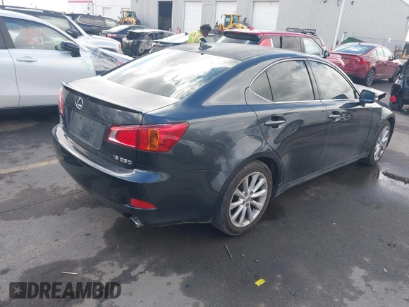 2010 Lexus IS 250 with VIN JTHBF5C25A2094320, listed as a IAAI auction lot 41725606 with 90,241 mi miles. Bid and sale history available at carsss.com. Image 4.