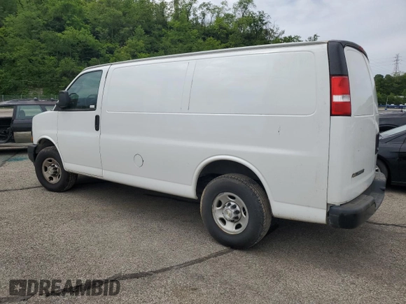 2020 Chevrolet Express Cargo with VIN 1GCWGAFP4L1248766, listed as a Copart auction lot 57220355 with 129,880 mi miles and Clean title. Bid and sale history available at DreamBid. Image 2.