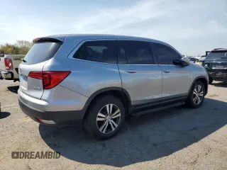 2017 Honda Pilot EX with VIN 5FNYF6H31HB048722, listed as a Copart auction lot 53606135 with 106,538 mi miles and Salvage Title. Bid and sale history available at DreamBid. Image 3.