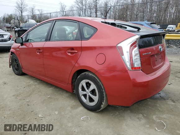 2014 Toyota Prius Four with VIN JTDKN3DU4E1827042, listed as a Copart auction lot 44680195 with 165,108 mi miles and Salvage Title. Bid and sale history available at carsss.com. Image 2.