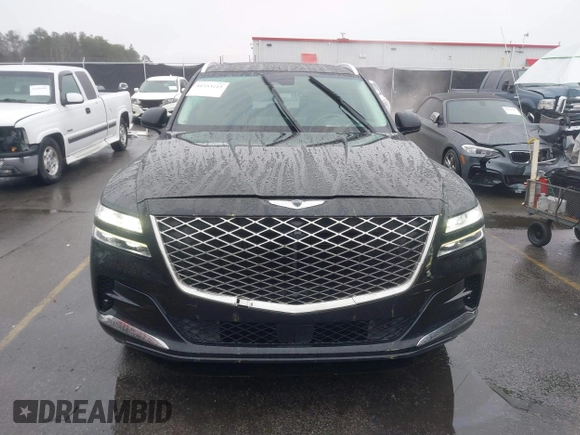 2022 Genesis GV80 with VIN KMUHCESC0NU083778, listed as a IAAI auction lot 41553215 with 93,384 mi miles and . Bid and sale history available at DreamBid. Image 12.